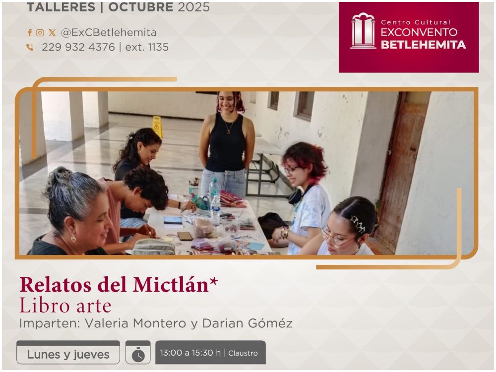 Participa en el taller gratuito de libro-arte en el Exconvento Betlehemita