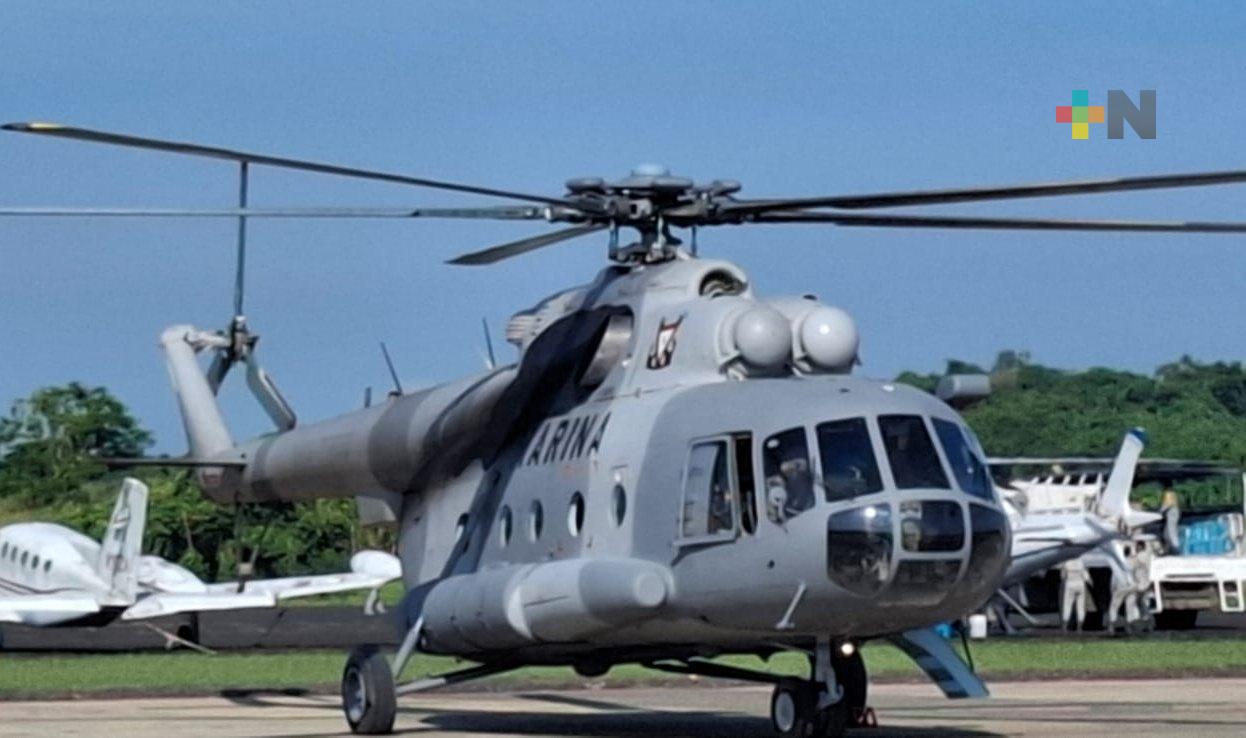 Diariamente realizan un centenar de vuelos con ayuda humanitaria en el norte de Veracruz