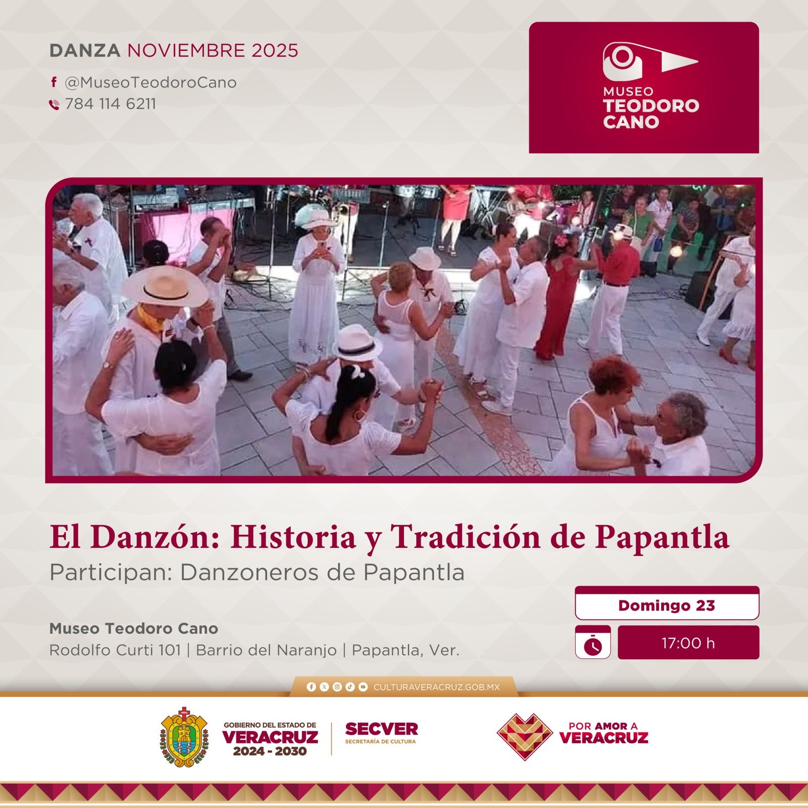 Invita SECVER a las actividades musicales del Museo Teodoro Cano