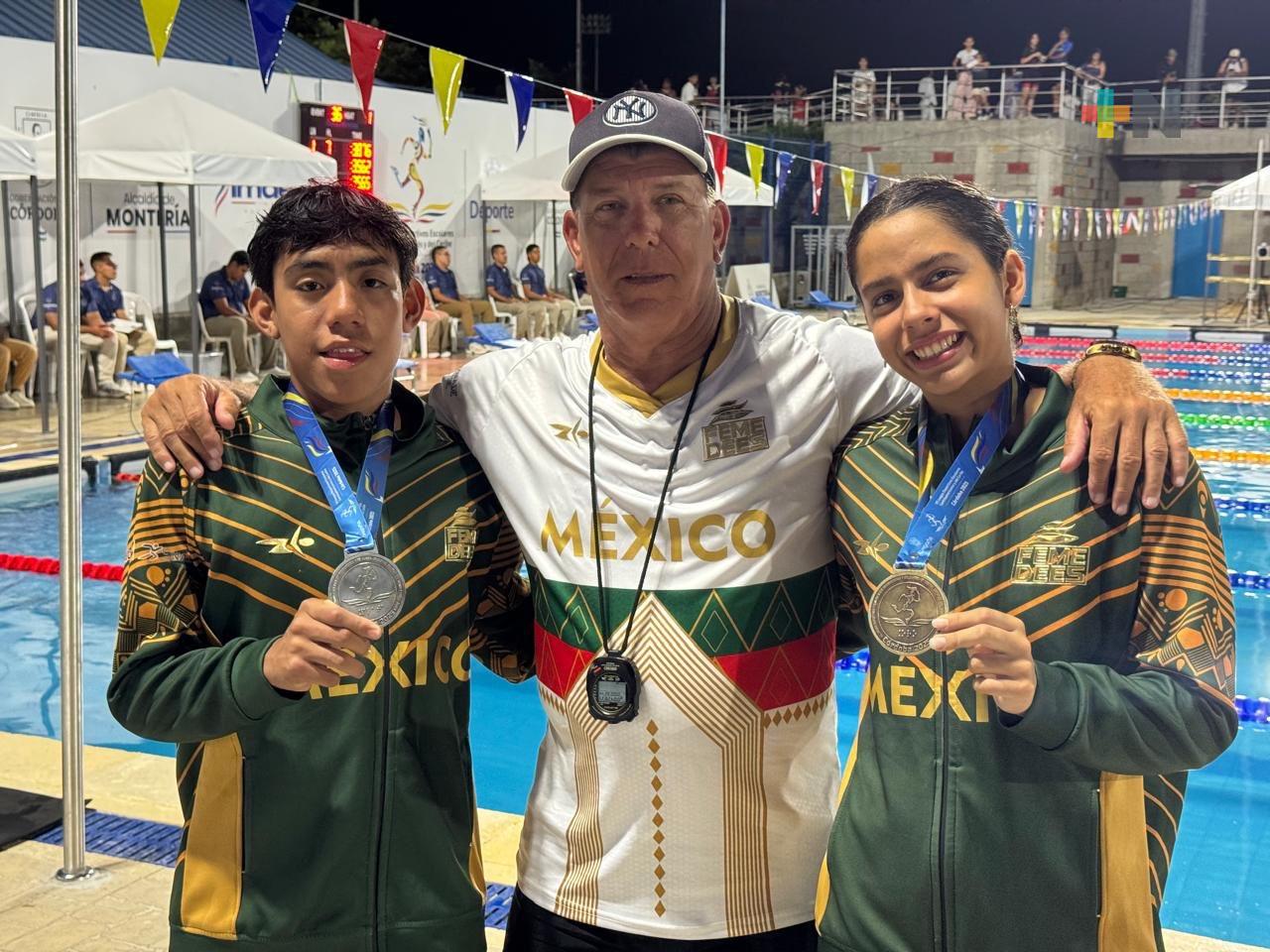 Veracruz suma medallas en natación de los Juegos Escolares Centroamericanos y del Caribe