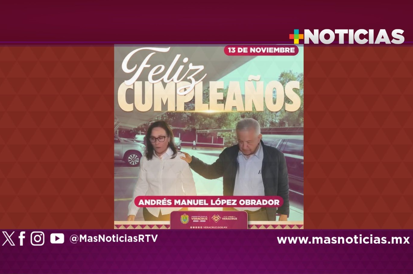 Desde Veracruz, Rocío Nahle felicita a López Obrador