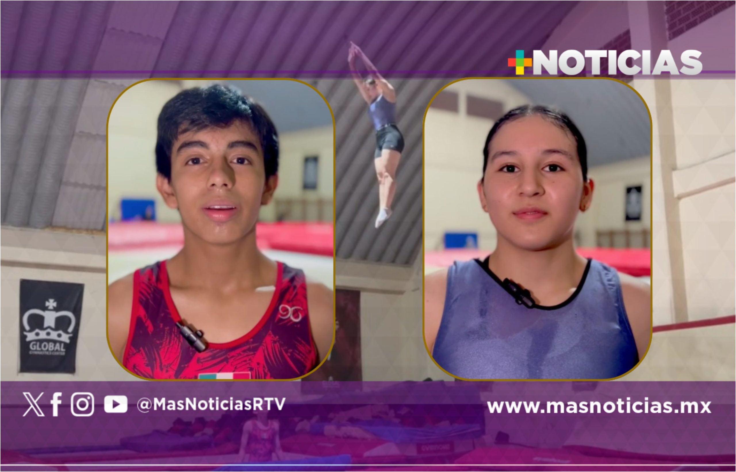 Veracruzanos a mundial de España de gimnasia trampolín