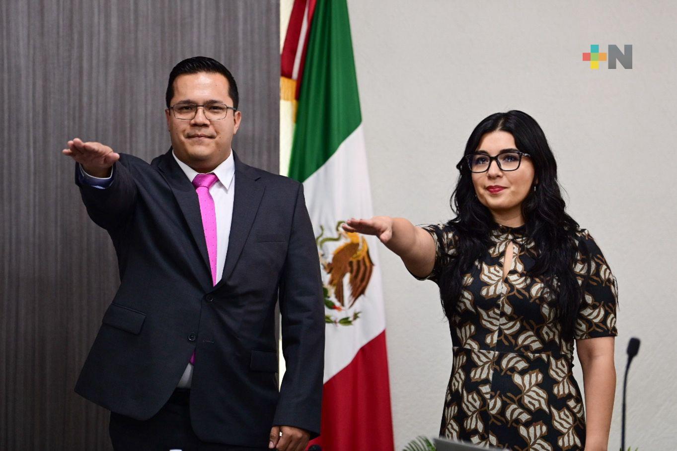 Cathia Elizabeth Castillo y Gandhi Olmos nuevos consejeros en OPLE Veracruz