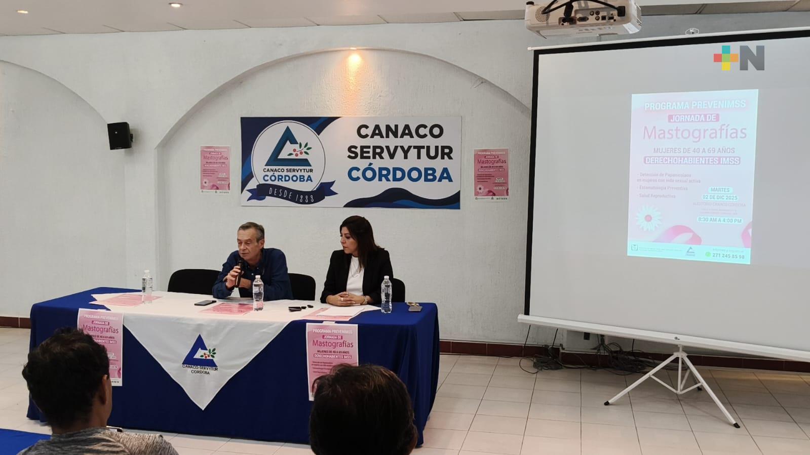 Comerciantes y empresarios de Córdoba se unen a la jornada de PrevenIMSS