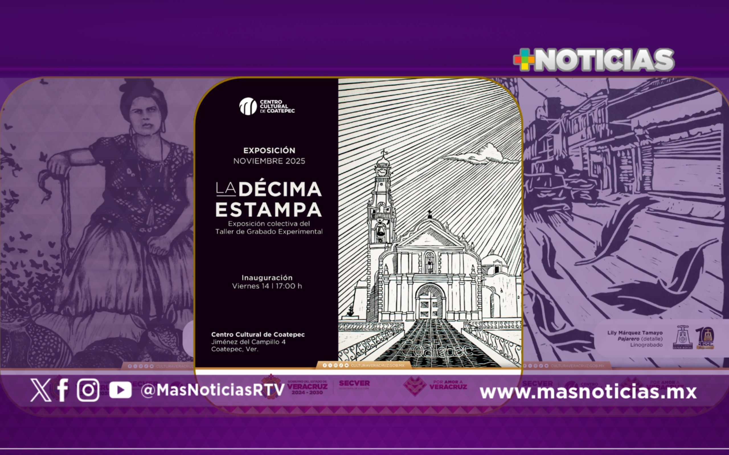 Invita Secver a celebrar los 10 años del Taller de Grabado experimental en Coatepec