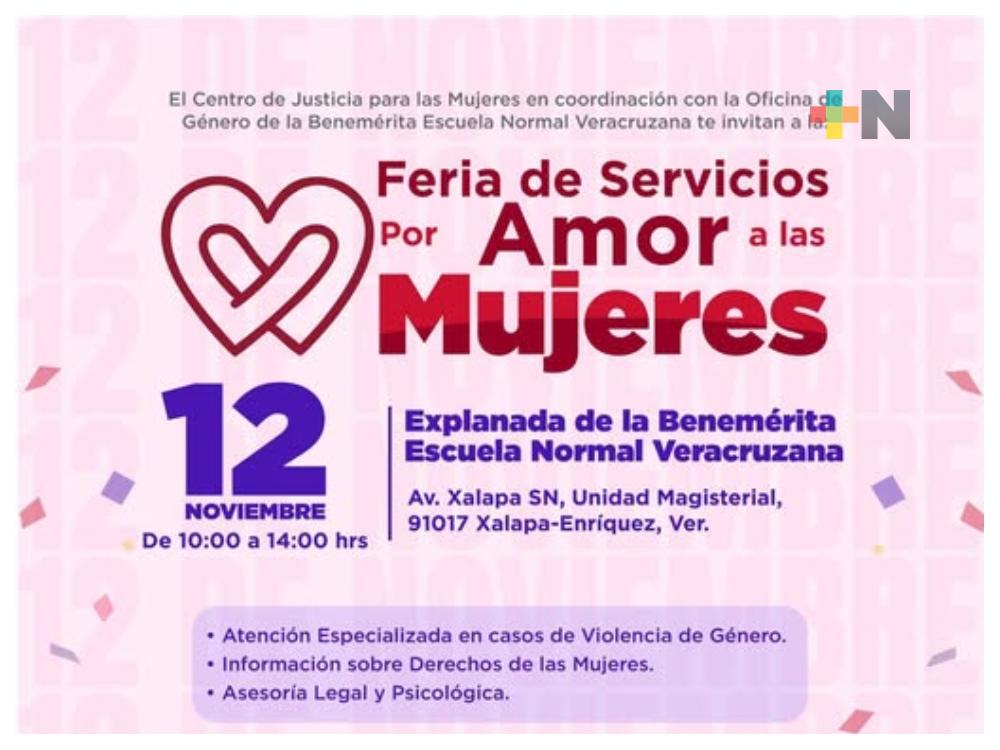 Normal Veracruzana sede de la tercera Feria de Servicios “Por Amor a las Mujeres”