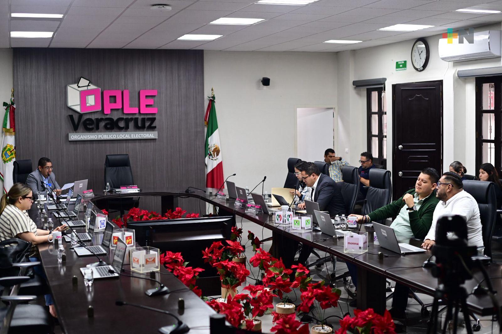 OPLE aprueba límite de financiamiento privado para partidos políticos en 2026