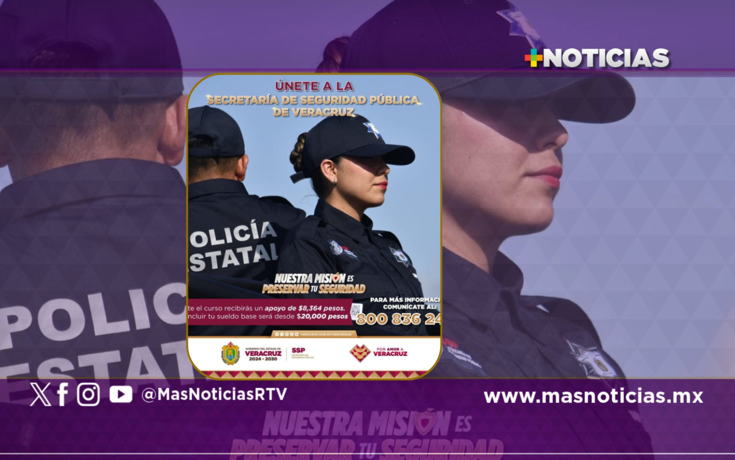 SSP lanza convocatoria para integrar policía estatal de Veracruz