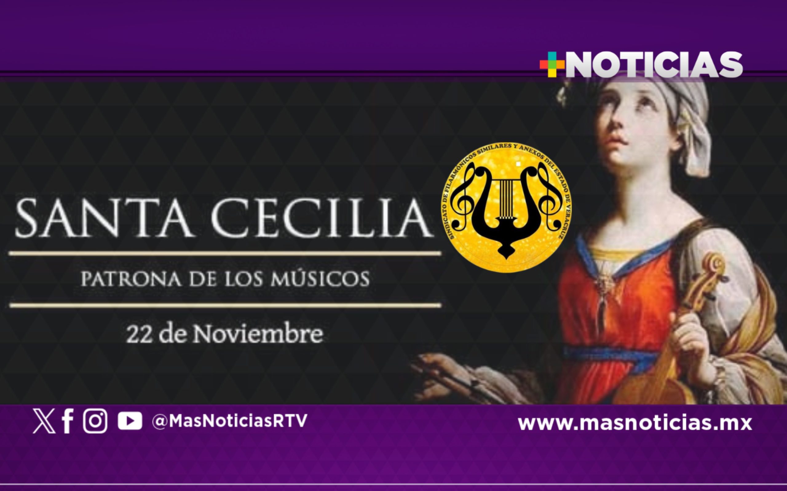 Organizan festejos para la santa patrona de los músicos