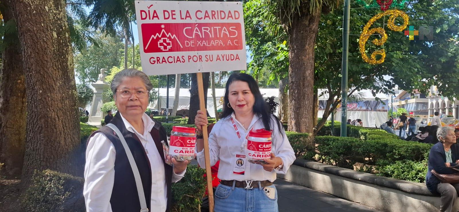 Cáritas Xalapa realiza su colecta anual por el Día de la Caridad