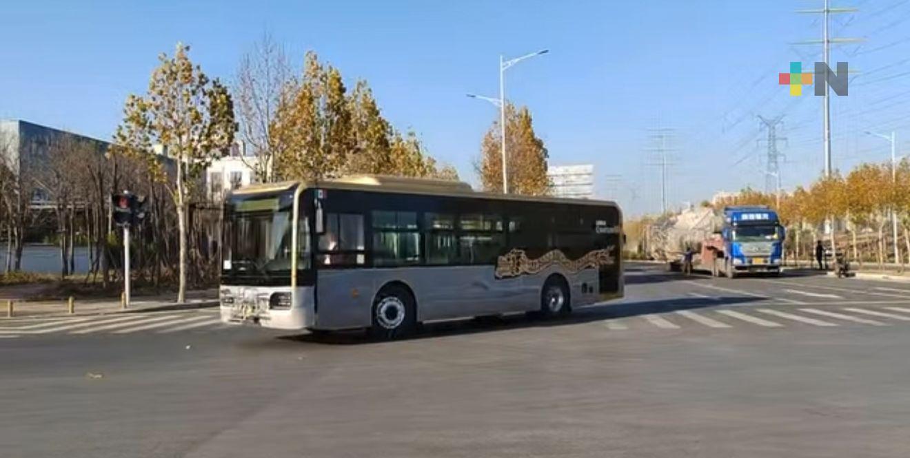Segunda remesa de autobuses Quetzalli rumbo a Coatzacoalcos