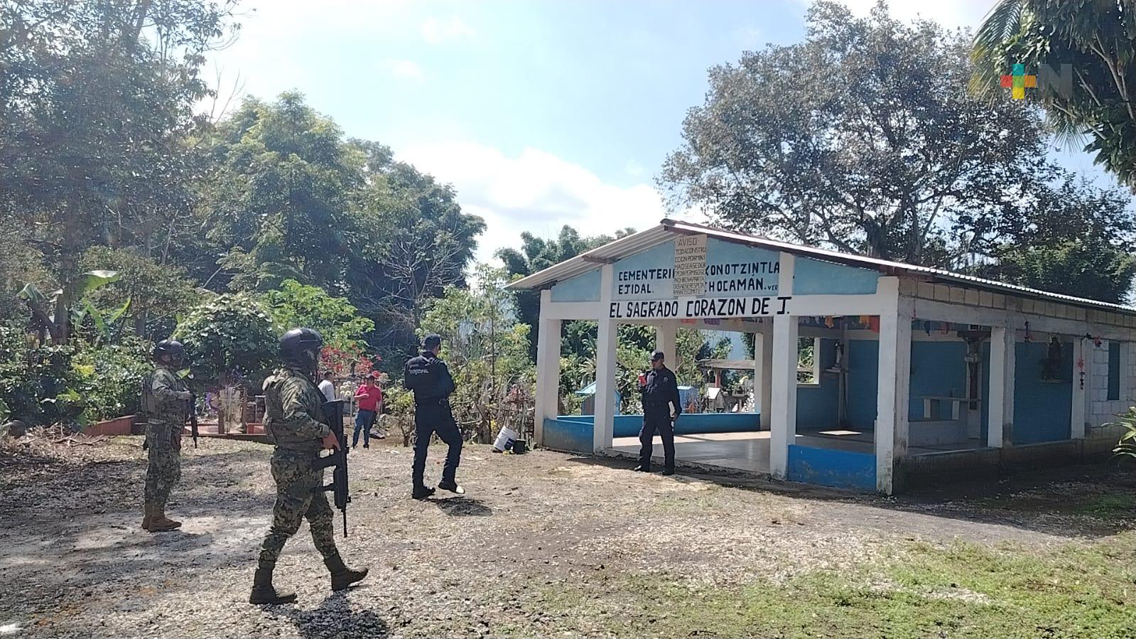 Implementan operativo de seguridad en Chocamán por festividades