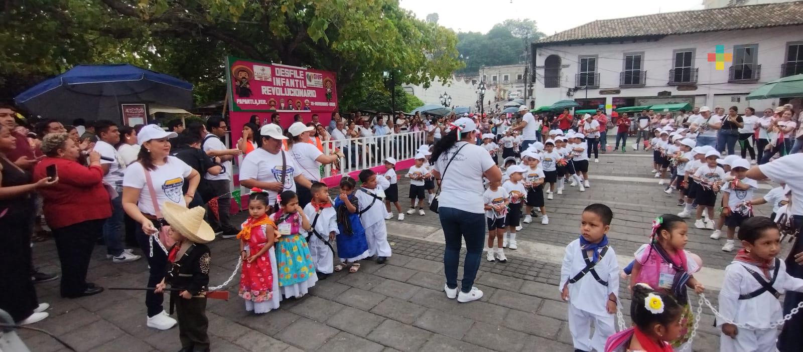 La niñez papanteca celebra la Revolución Mexicana con alegría y tradición
