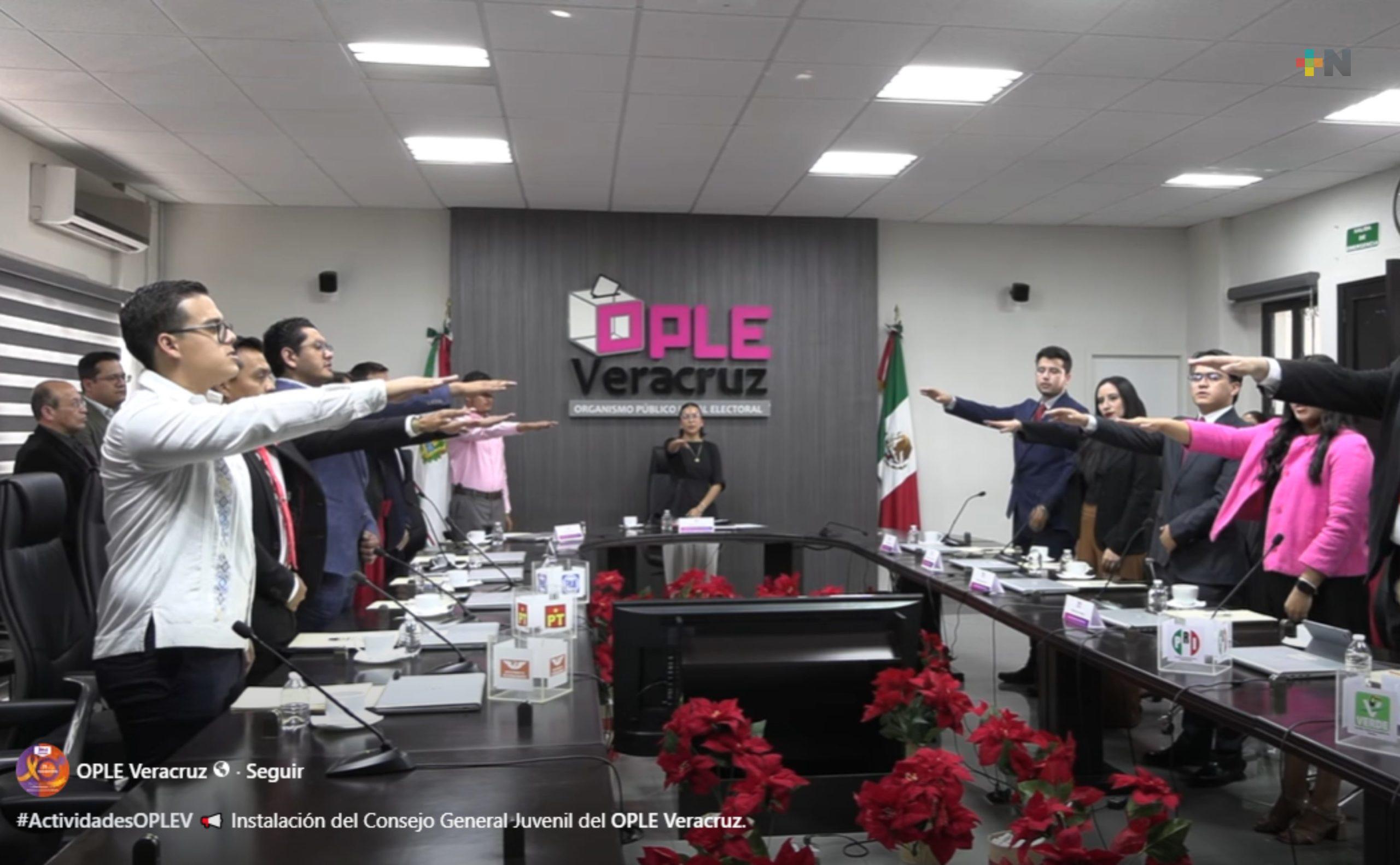 Consejo Juvenil del OPLE promoverá participación informada e inclusiva