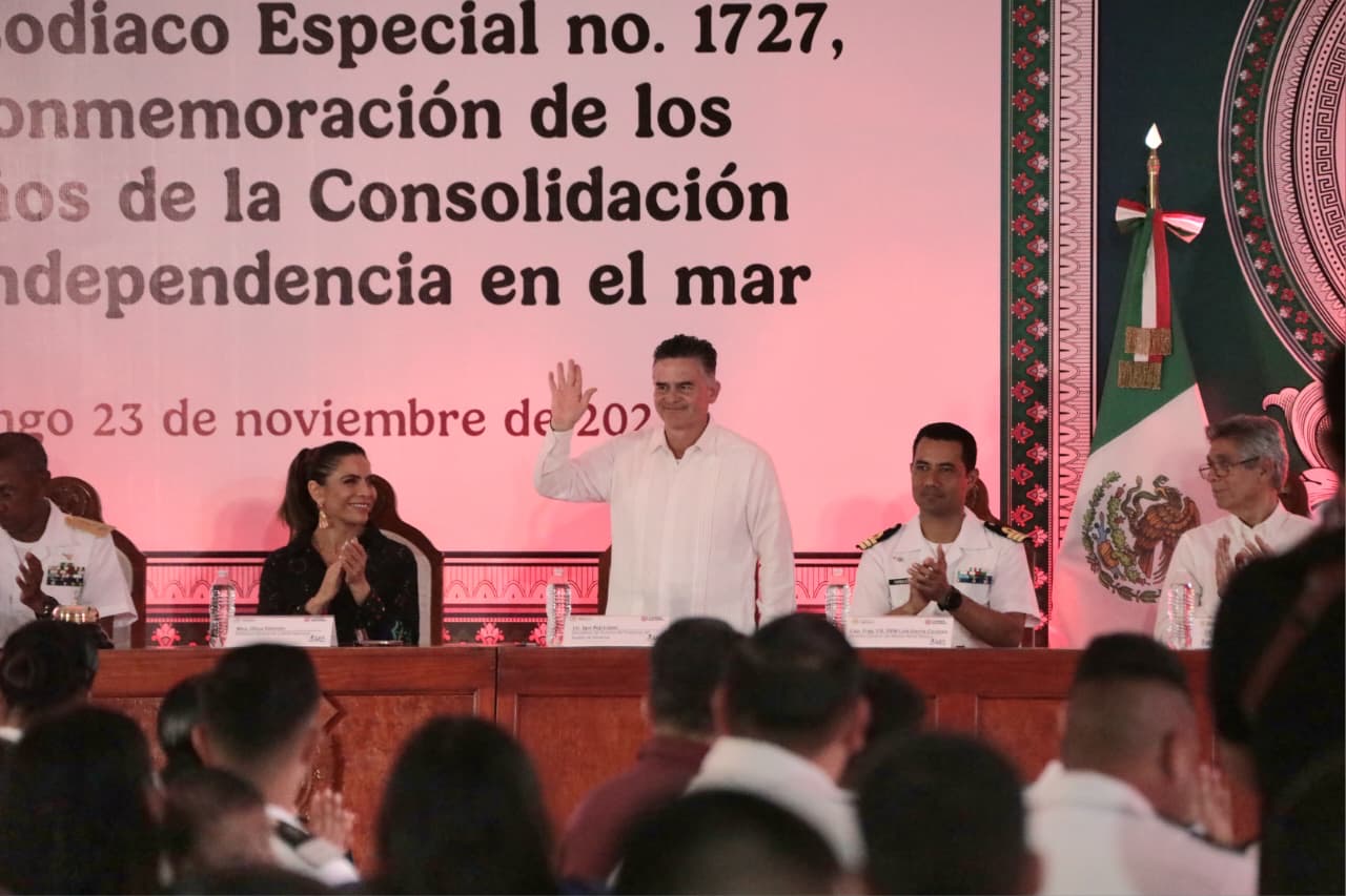 En Veracruz, Lotería Nacional conmemora 200 años de la Independencia en la Mar