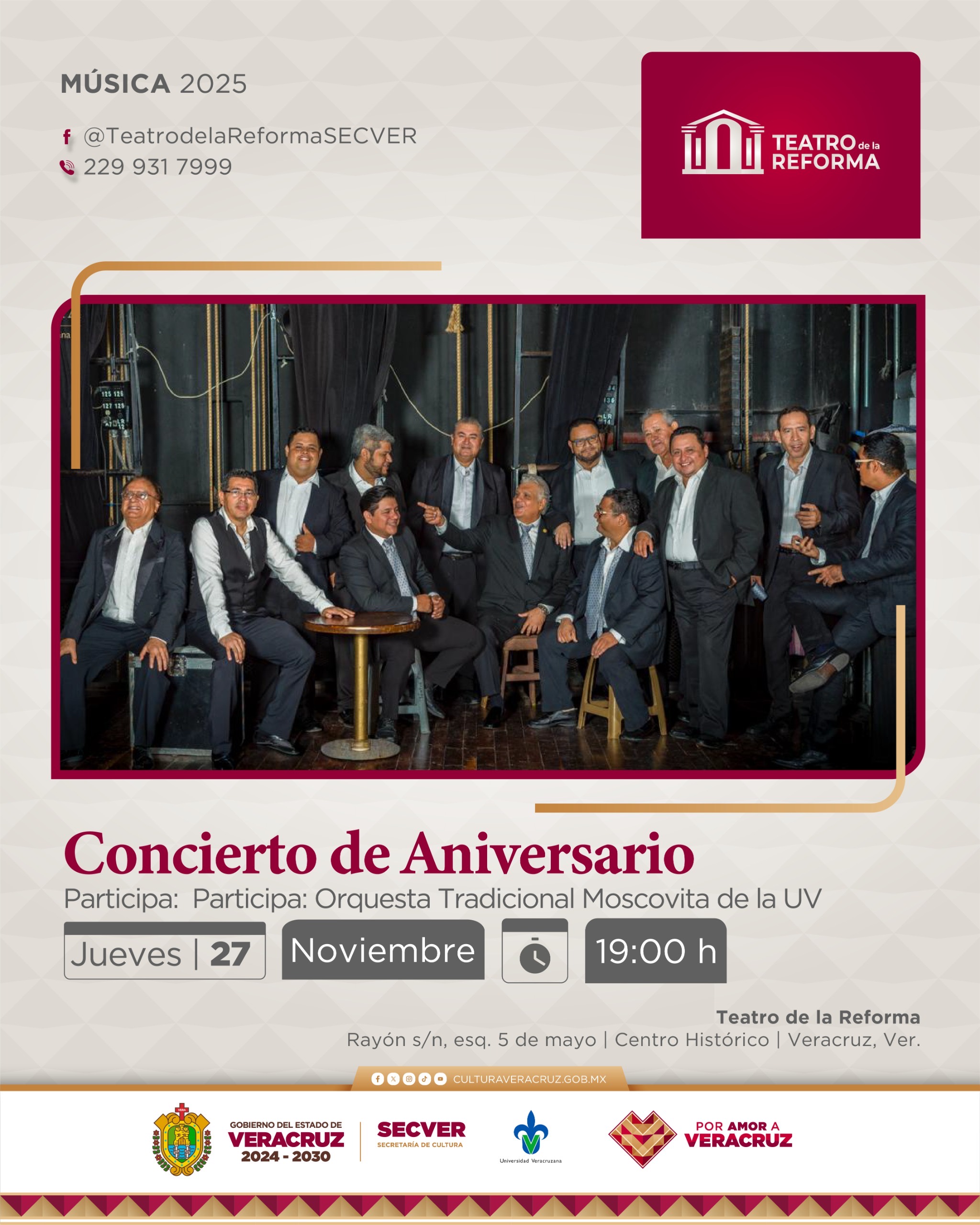 Secver y UV invitan al concierto de la Orquesta Tradicional Moscovita