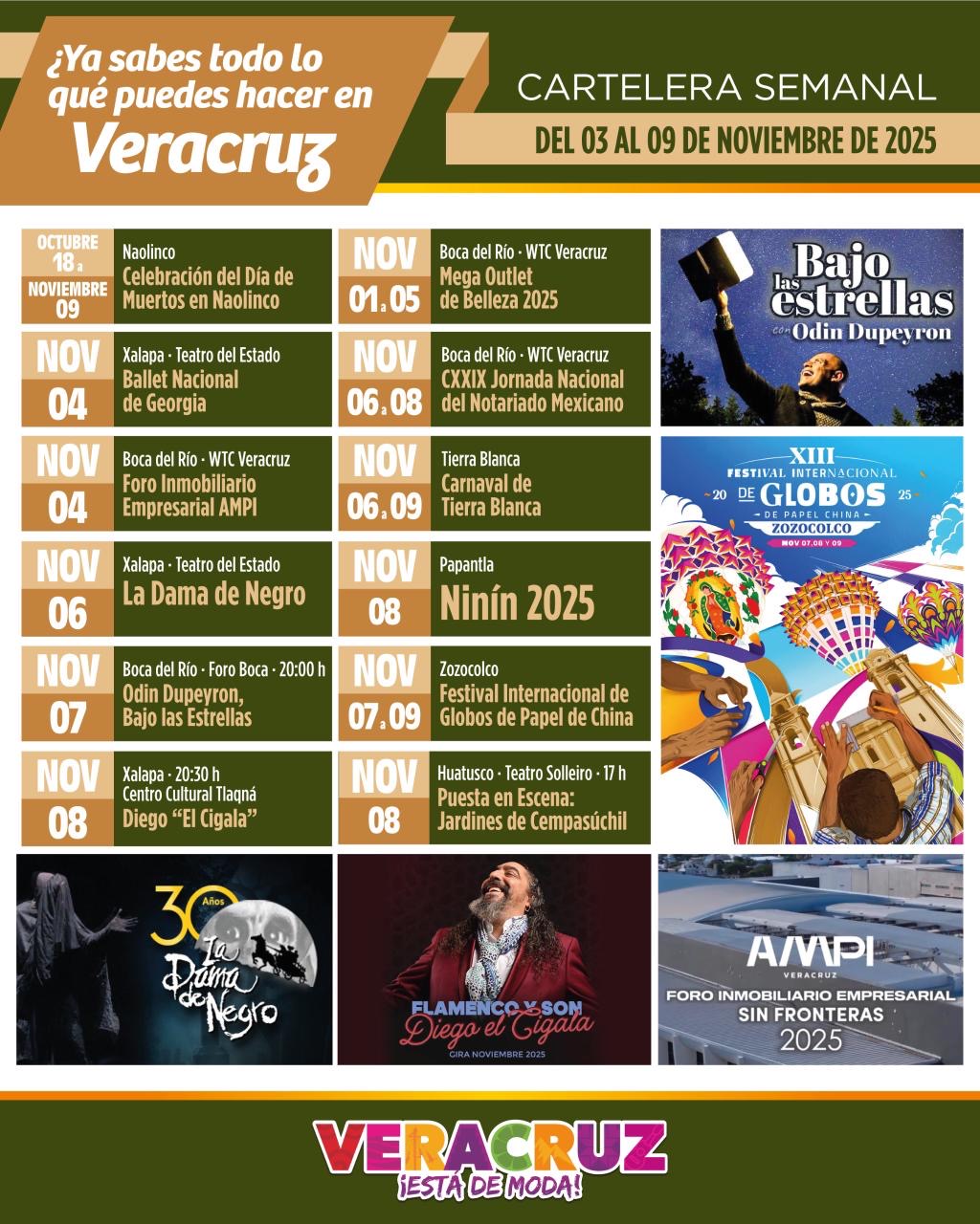 Disfruta de una semana llena de cultura, música y tradición, hasta 09 de noviembre