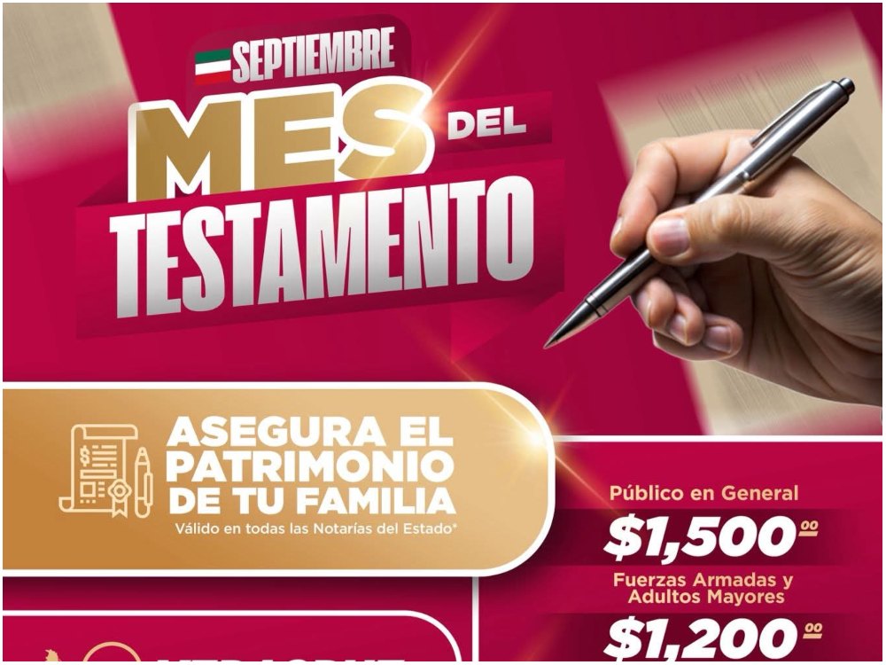 «Septiembre mes del testamento» finalizó el 31 de octubre