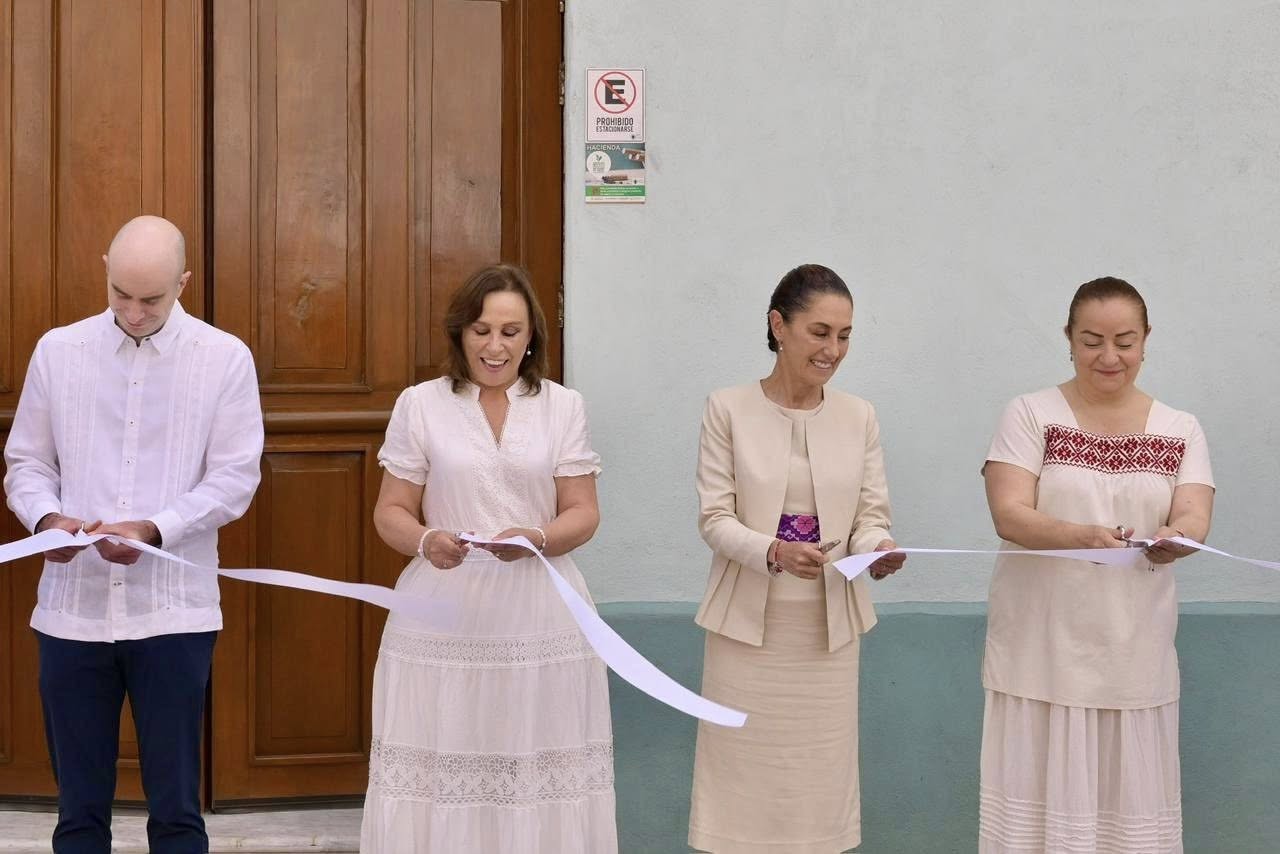 Claudia Sheinbaum y Rocío Nahle inauguran la Casa Museo Benito Juárez en Veracruz