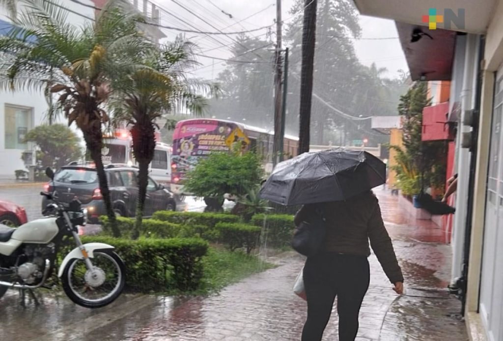 Probabilidad de lluvias fuertes a muy fuertes mayormente en zonas norte y sur del estado de Veracruz
