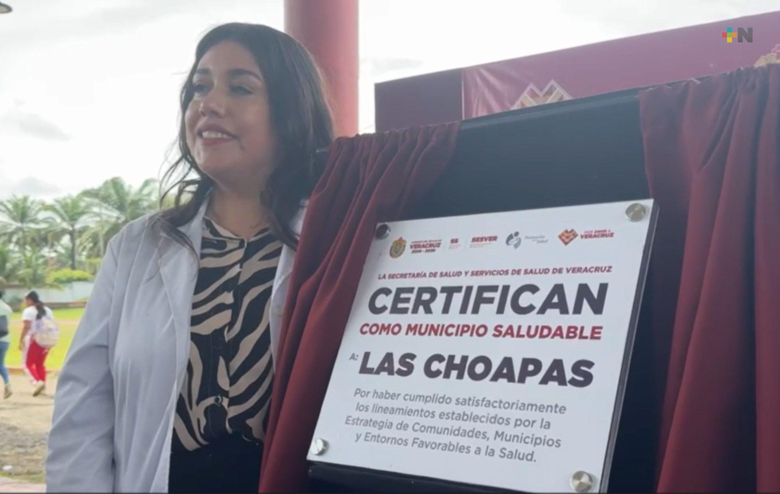 Soteapan y Las Choapas certificados como municipios saludables