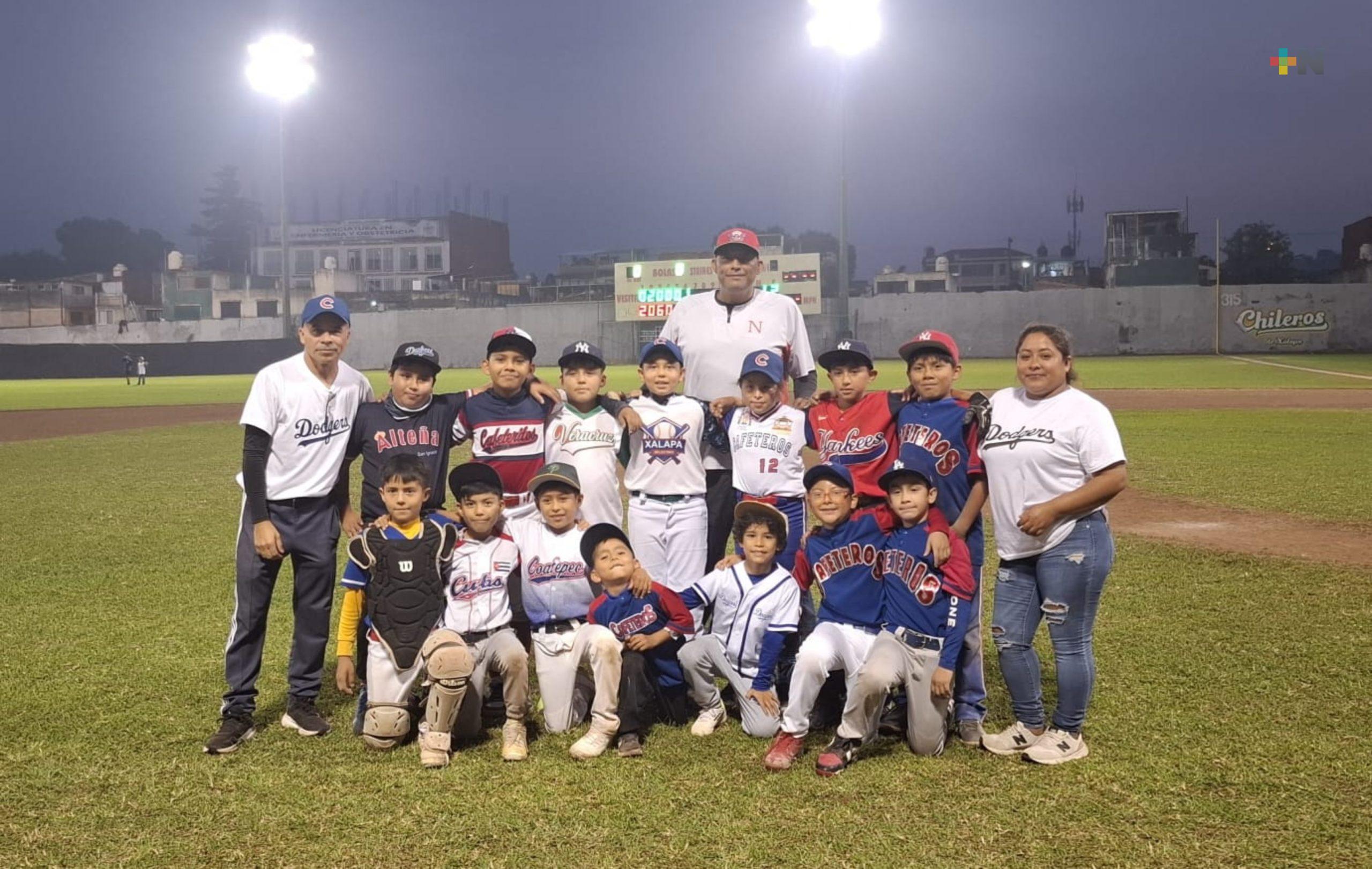 Inicia actividad en la Liga Xalapeña Infantil y Juvenil de Beisbol
