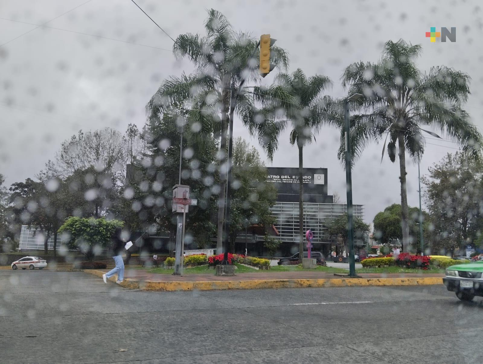 Frente frío estacionado en el norte del estado de Veracruz trae lluvias ligeras: SPC