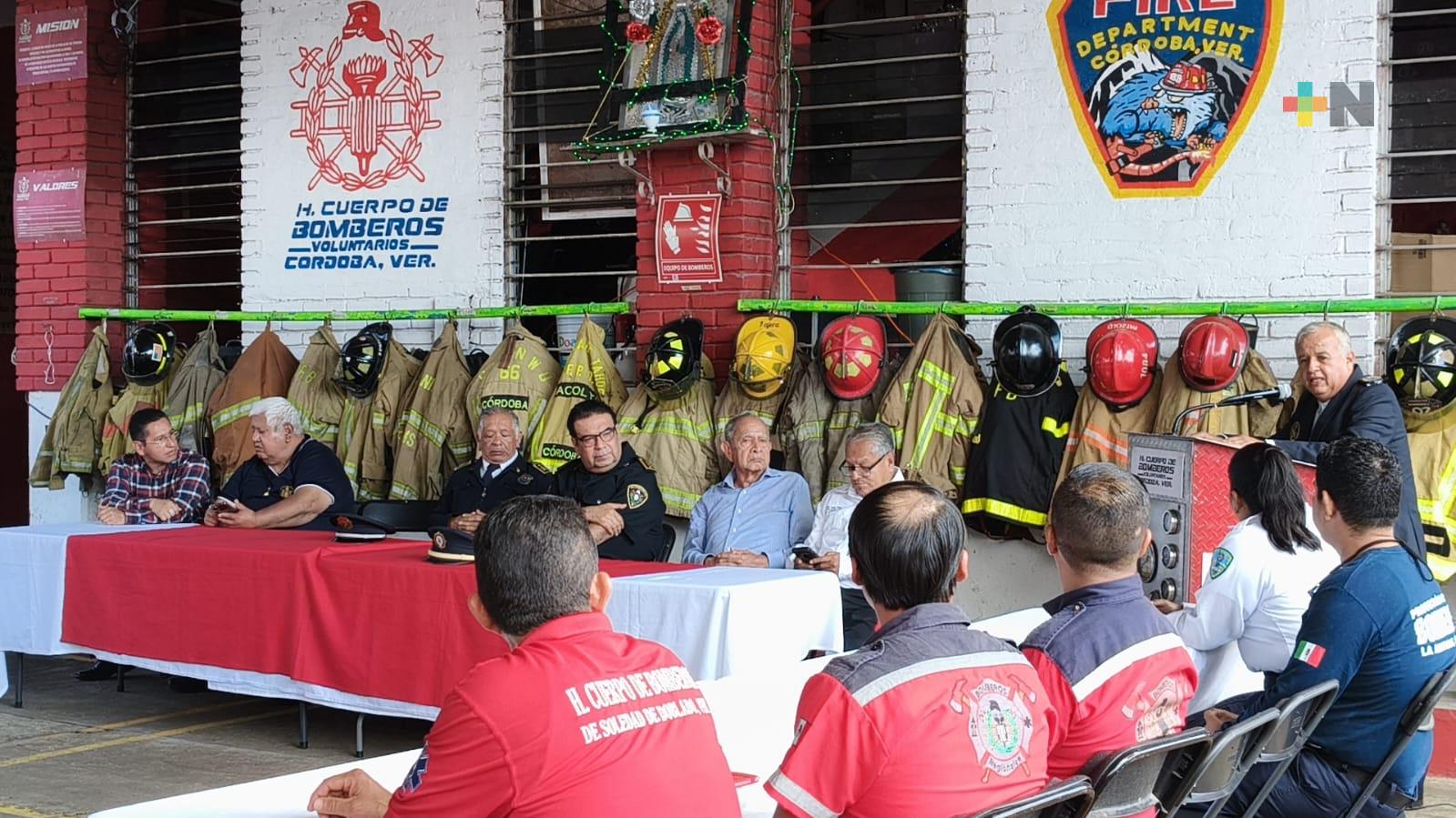 Bomberos de Veracruz analizan líneas de trabajo para el 2026