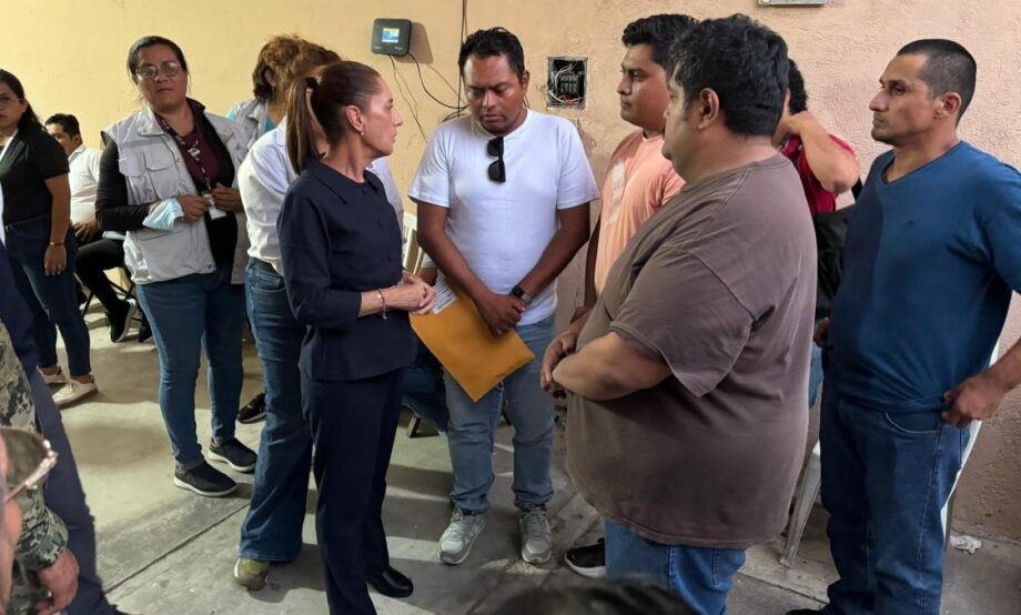 Se dará primer apoyo de 30 mil pesos a afectados del Interoceánico: Sheinbaum
