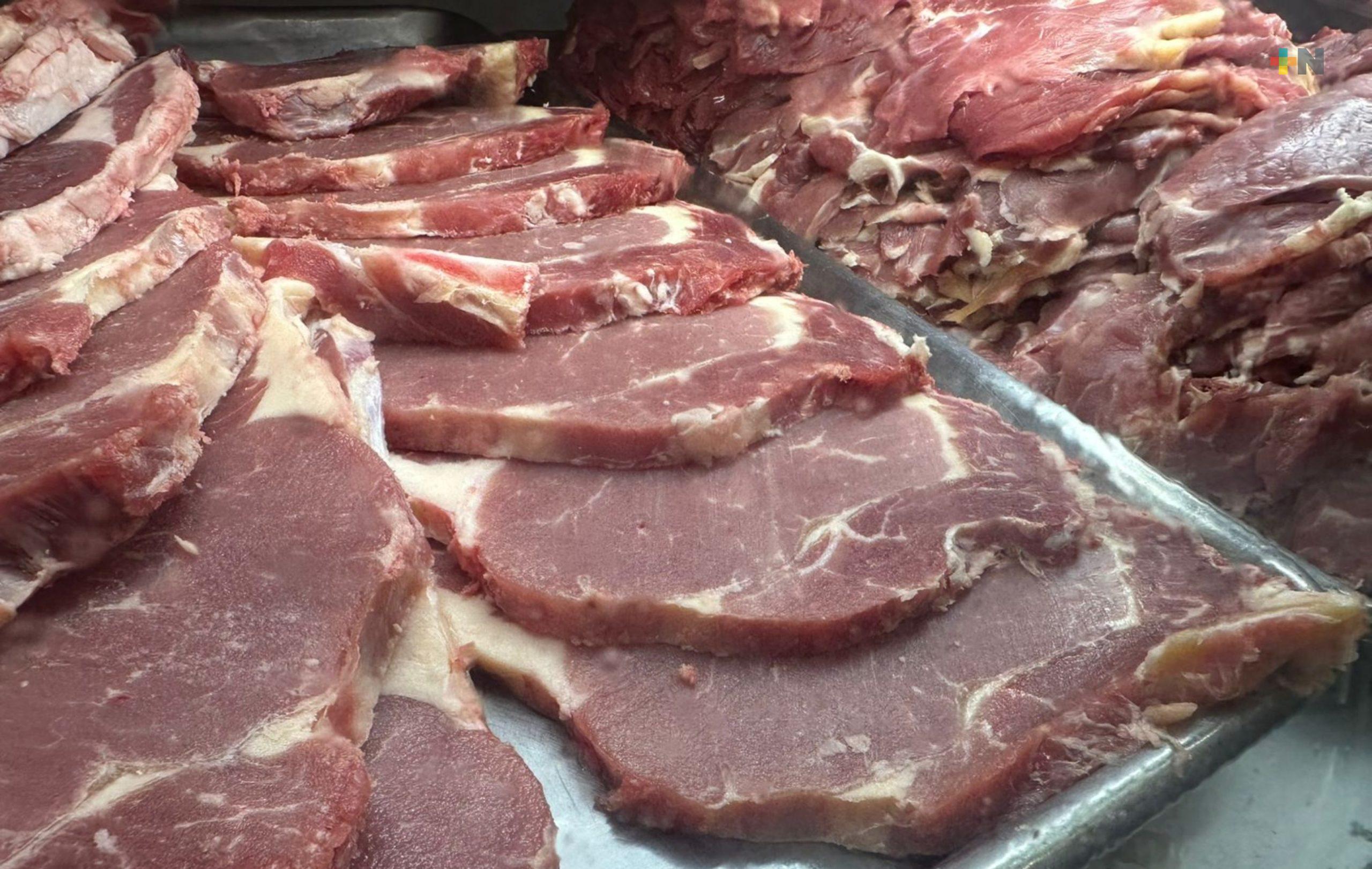 Incrementa precio de carne de res en mercados de Coatzacoalcos
