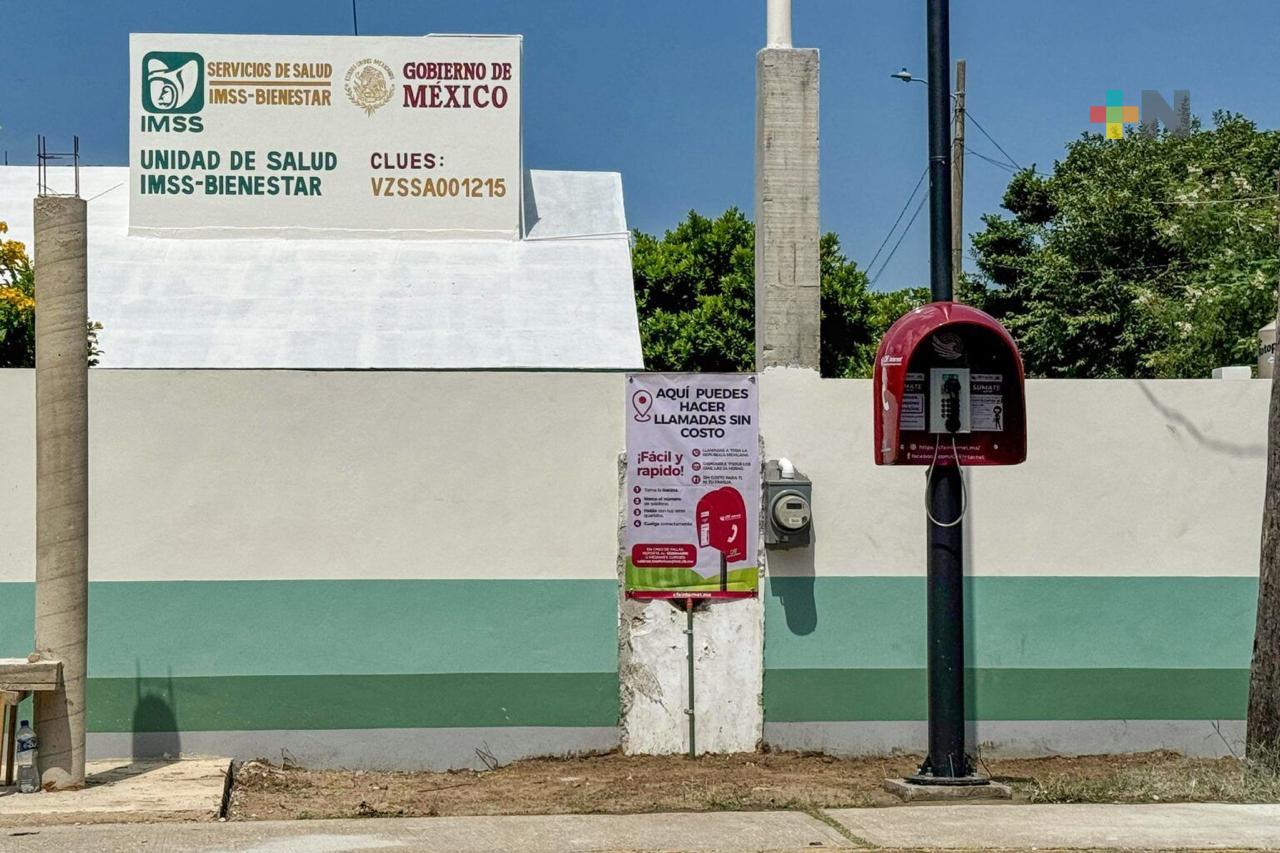 Cabina telefónica gratuita de CFE TEIT sigue brindando servicio en Las Barrillas