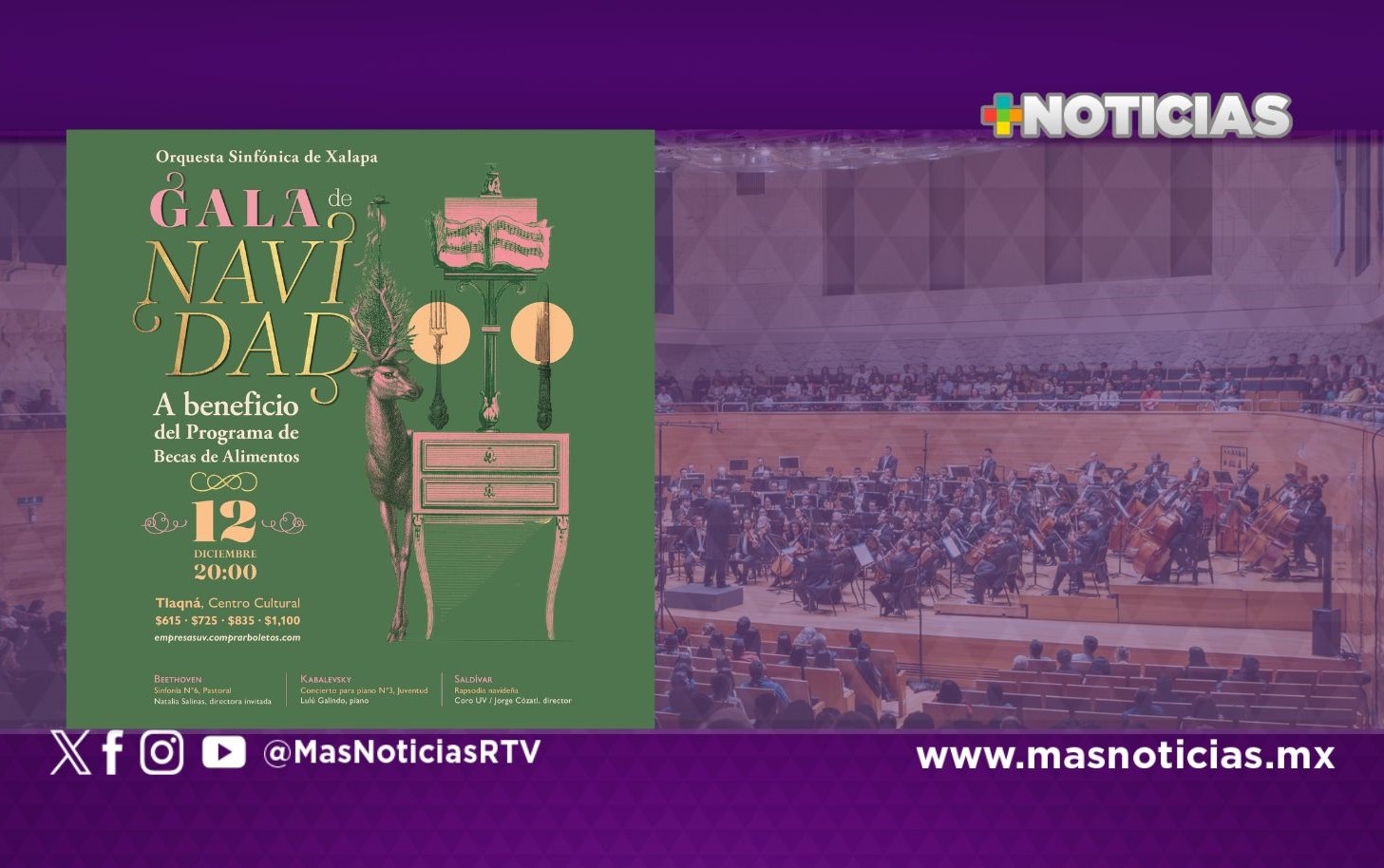 Concierto Gala de Navidad se presentará en Tlaqná