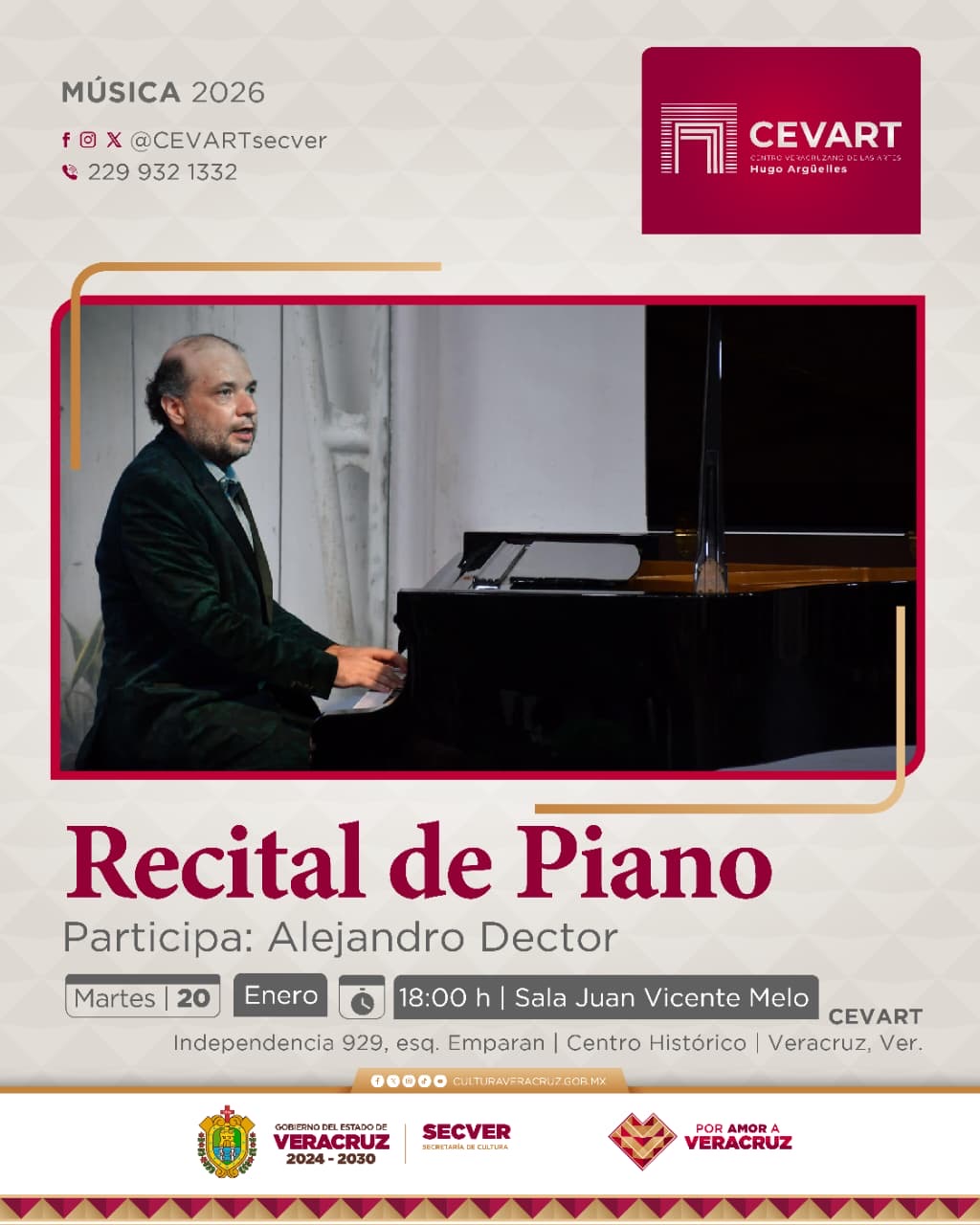 Celebra el arte de la música con sesión de escucha y recital de piano en el CEVART