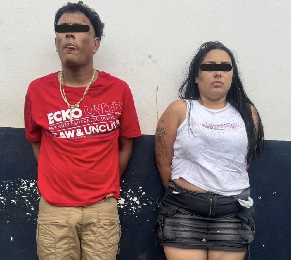 SSP y Policía Municipal detuvieron a pareja por presunto robo con violencia