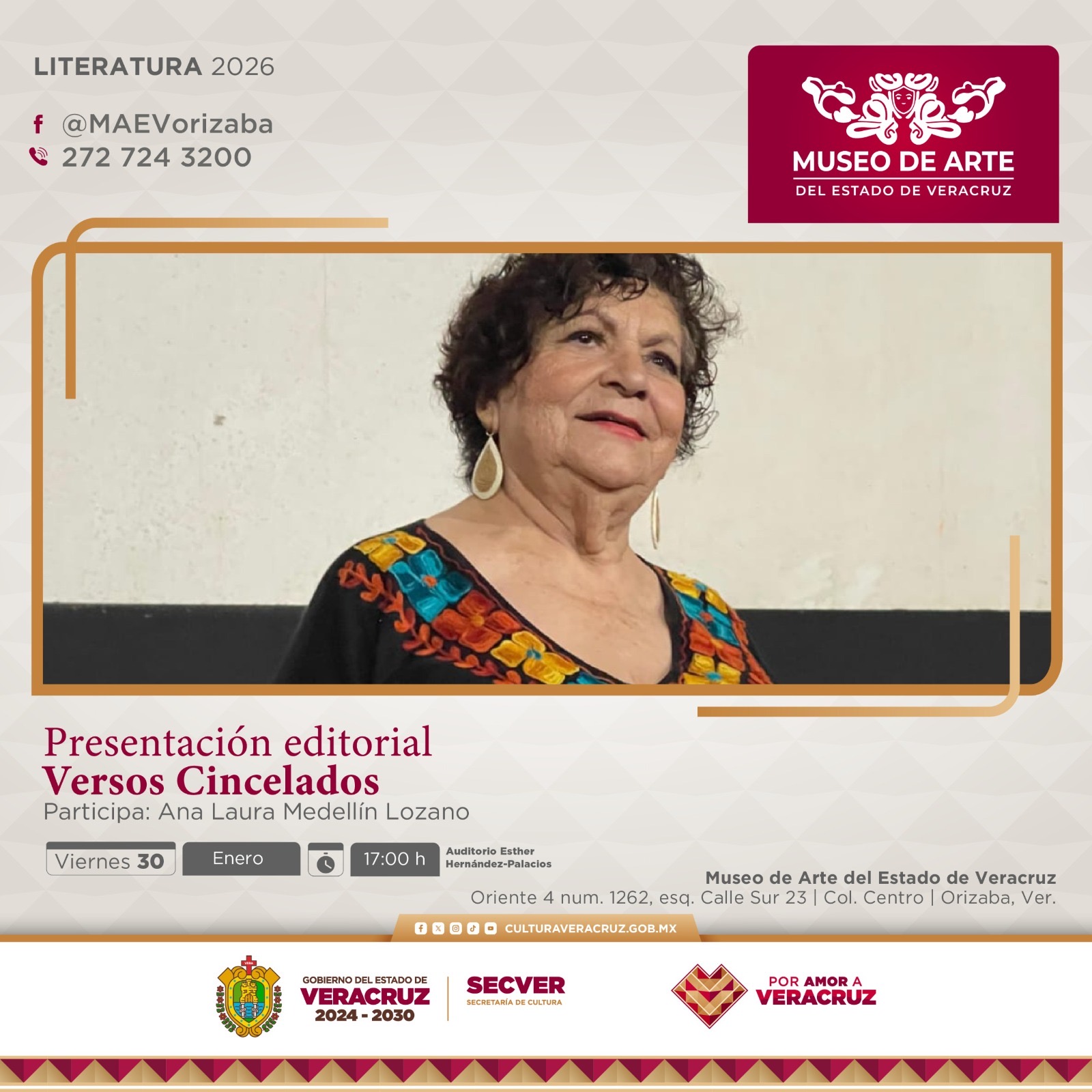 Promueve SECVER producción literaria local de Orizaba en el MAEV