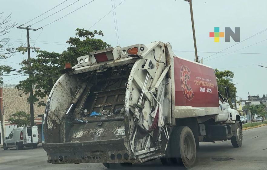 Se está regularizando servicio de limpia pública en Coatzacoalcos
