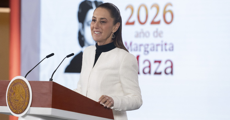 Presidenta destaca inicio del 2026 con ganancia del peso y aumento del salario