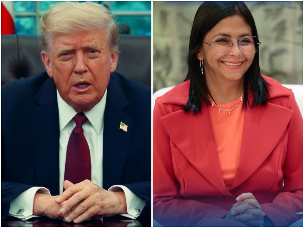 Trump sostuvo llamada con Delcy Rodríguez, presidenta interina de Venezuela