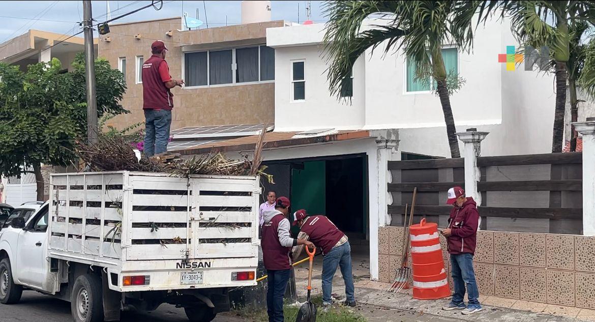 Realizan jornada de descacharrización en fraccionamiento Floresta