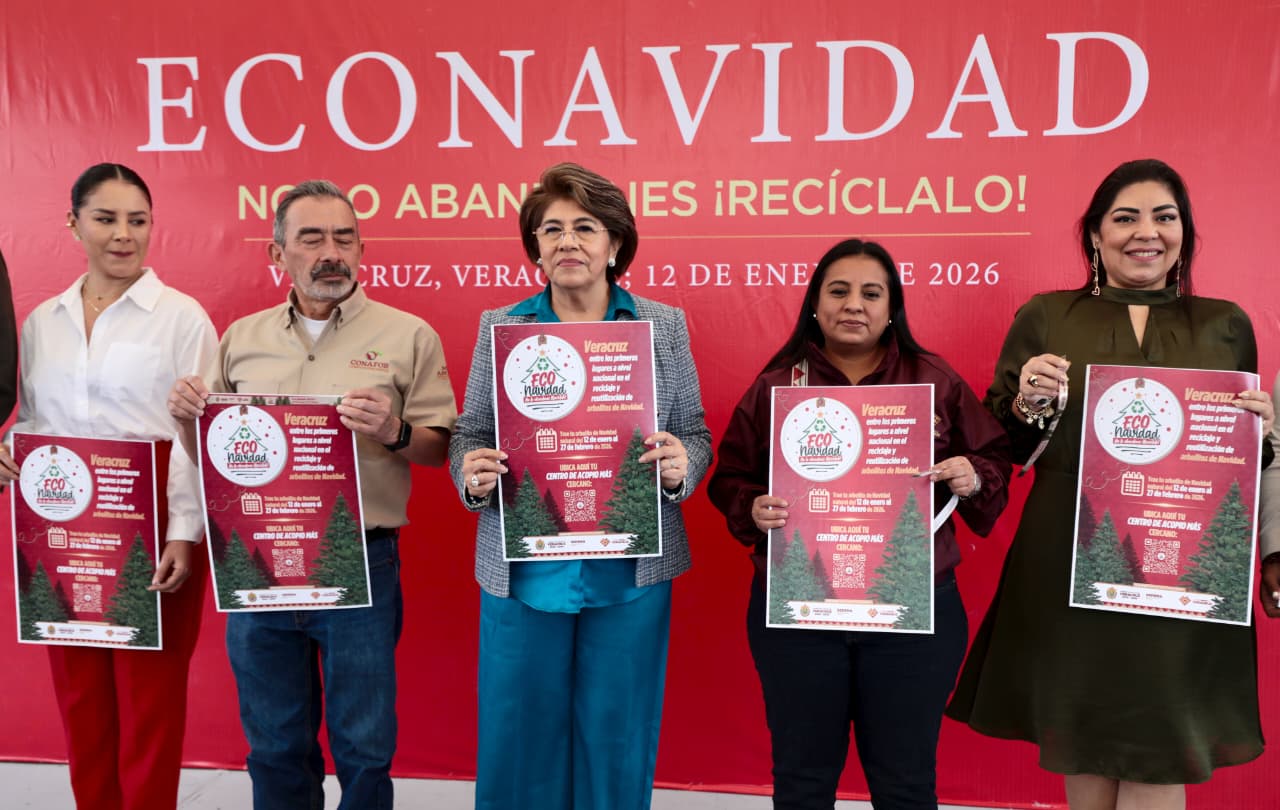 Arranca Eco Navidad 2026 para el reciclaje de pinos navideños