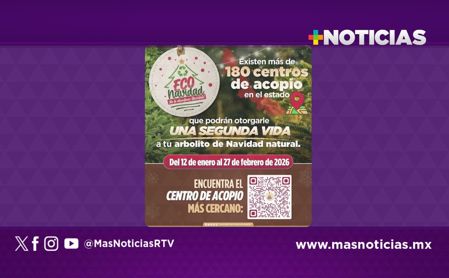 Campaña anual de reciclaje EcoNavidad iniciará en el estado de Veracruz