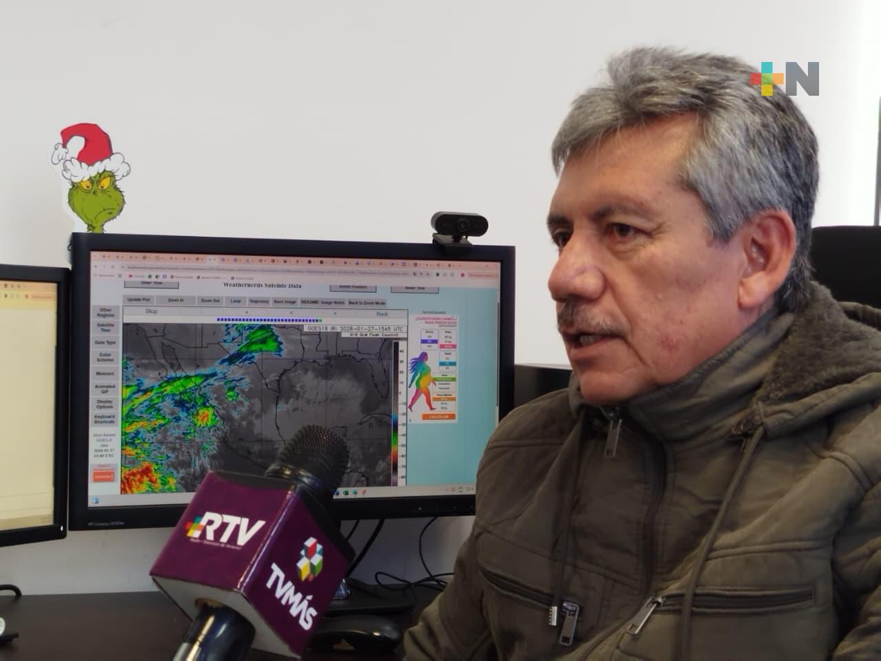 Persisten lluvias en la entidad veracruzana; el viernes llegaría otro frente frío