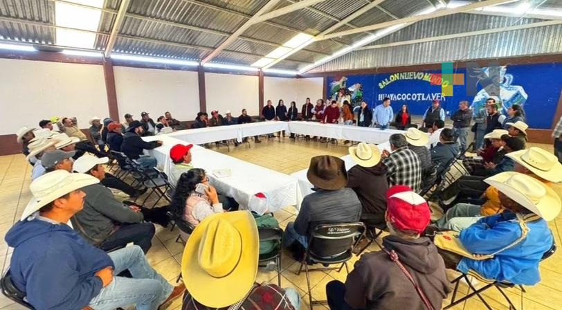 Se reúnen agentes municipales en Huayacocotla para atender temas de seguridad