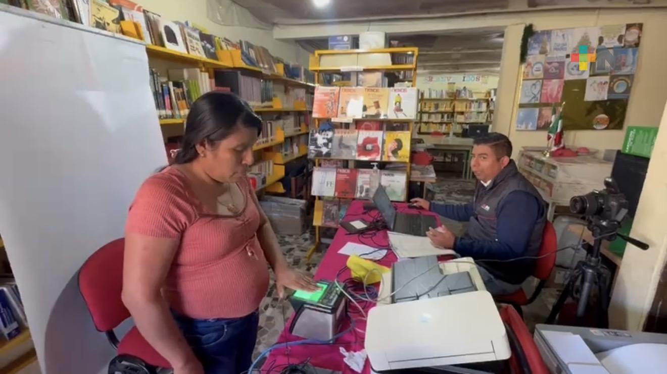 INE realiza jornadas móviles de credencialización en la Huasteca Baja y Sierra de Huayacocotla