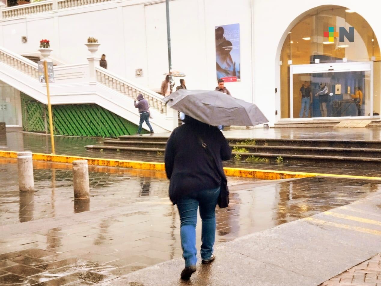 Probabilidad de lluvia moderada a fuerte, especialmente en la zona norte del estado Veracruz