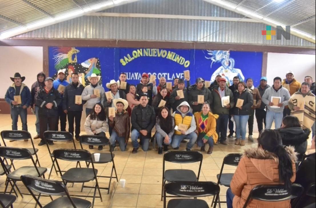 Inicia campaña de vacunación contra Covid-19 e influenza en la Sierra de Huayacocotla