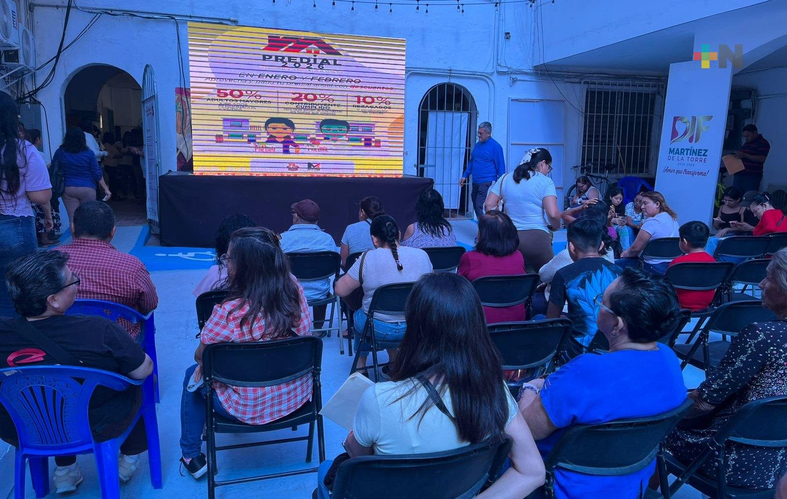 En marcha el pago del impuesto predial en Martínez de la Torre