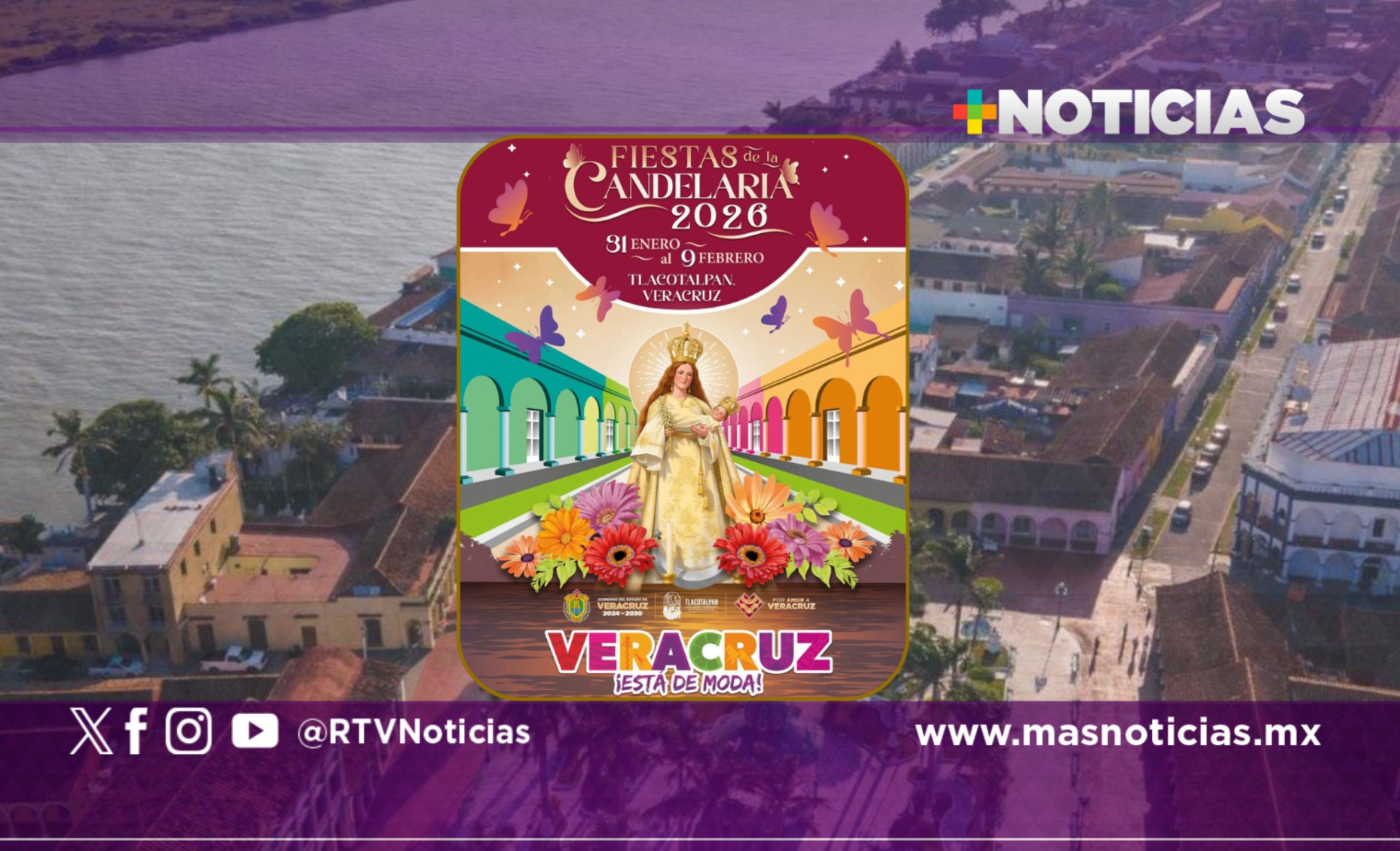 Invita Secver a vivir las tradicionales fiestas de La Candelaria en Tlacotalpan