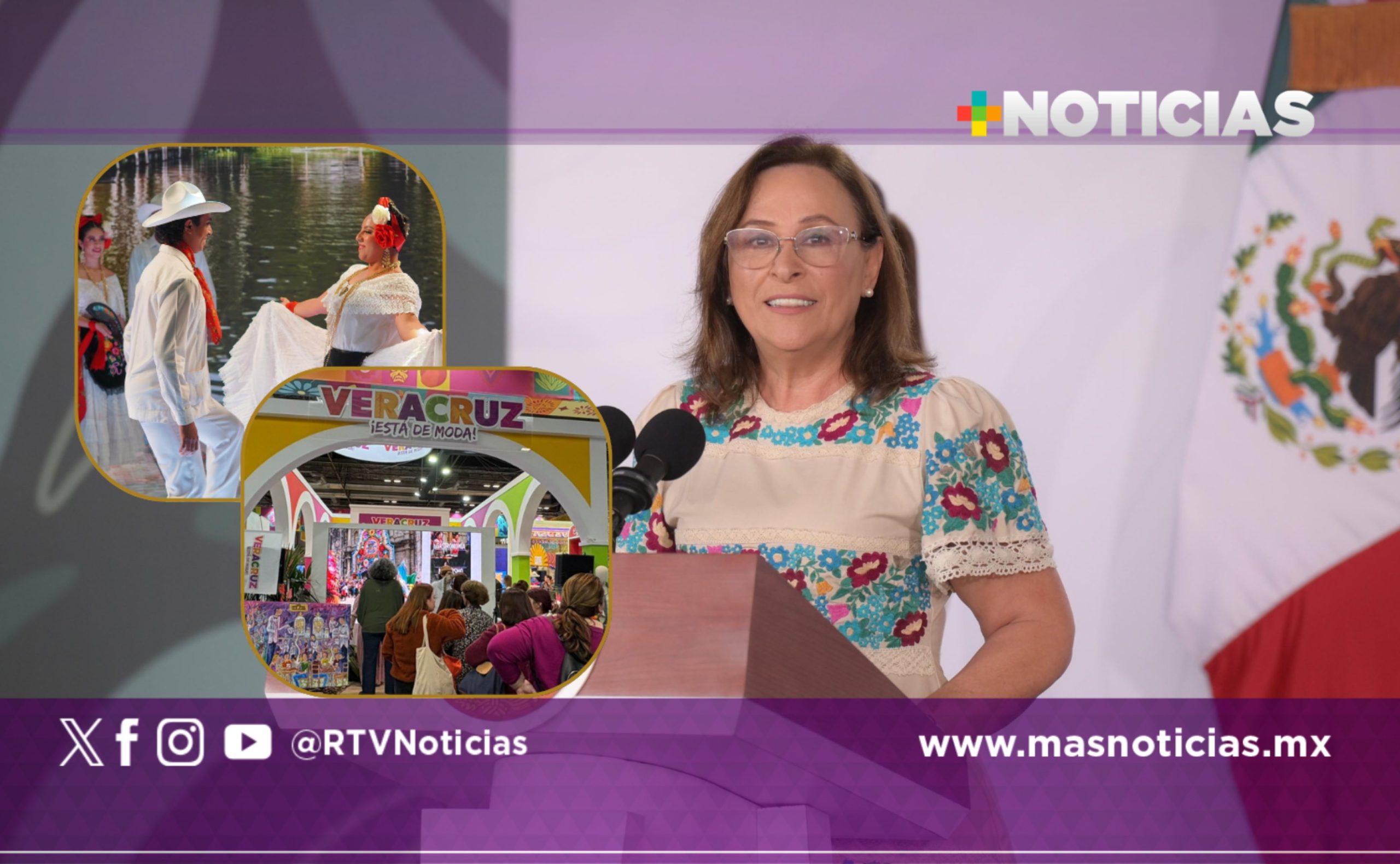 Presidenta reconoce a Veracruz como motor de la promoción turística nacional