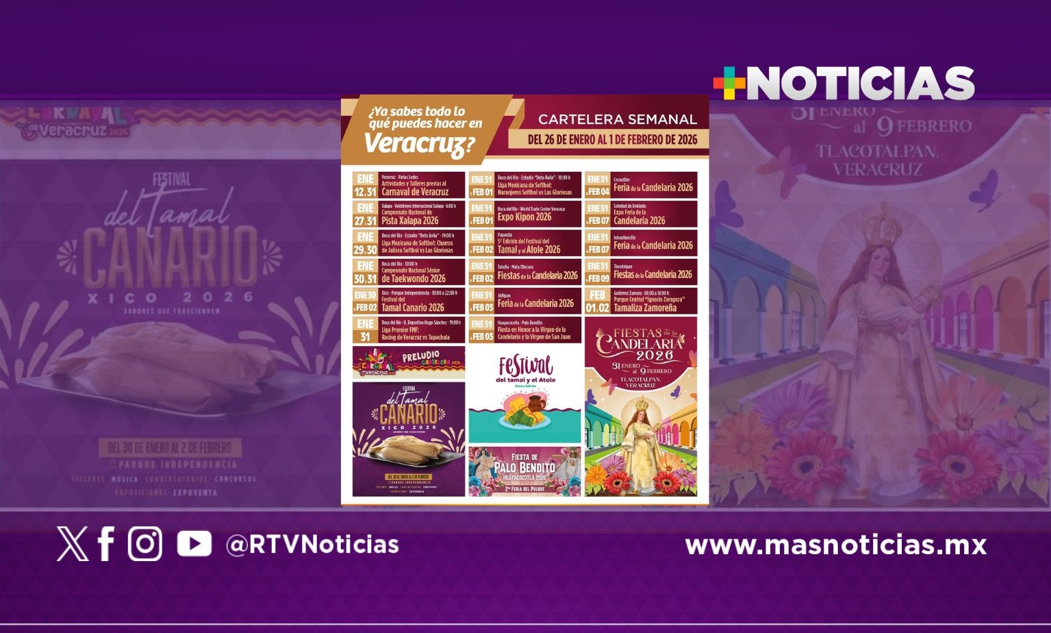 Planea tu visita; Veracruz te espera con una amplia agenda de actividades